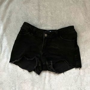Hollister Ultra High Rise Black Jean Shorts